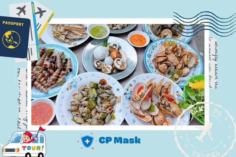 Ẩm thực đặc trưng tại Bãi Hoàng Hậu